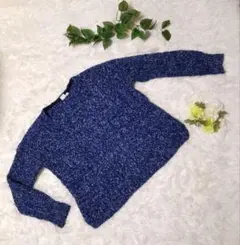 【GAP】ギャップ　レディース　ニット　セーター　M　ブルー