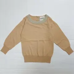 ロペ ROPE ニットトップス M ベージュ パール装飾 上品 華やか 高見えのサムネイル
