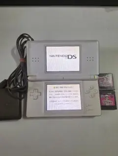 DS Lite ホワイト 純正充電器 オマケソフト付