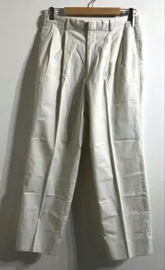 sinss 3タック ワイド リネン タッチ ストレート スラックス 接触冷感