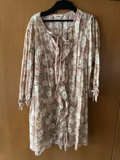 インゲボルグ　ピンクフラワーチュニック　9号