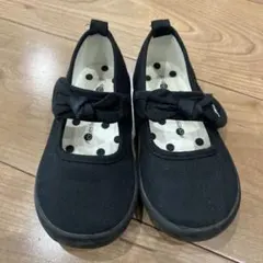 BeBe リボン付きバレエシューズ 16㎝ フォーマル マジックテープ キッズ