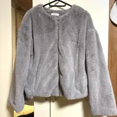 2PINK グレー ファーコート