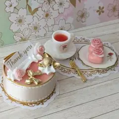 薔薇のティータイムセット(ミニチュア)