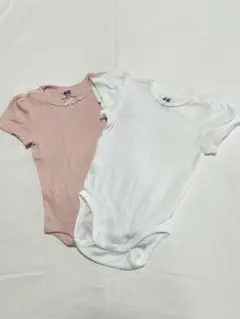 H&M オーガニックコットンロンパース 肌着　68