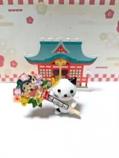 ガラス細工　ミニチュアミケ熊手　大黒様