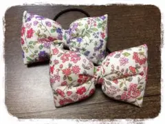❤︎No.14❤︎ ヘアゴム　ふっくら　綿入りリボン