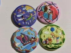 ディズニー 刺繍 缶バッジ セット まとめ売り