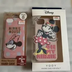 ディズニー ミニーマウス iPhone 7/8/SE(2,3)ケース　2個セット