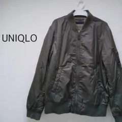 UNIQLO ユニクロ MA-1 ブルゾン カーキ ジップアップ 中綿入り
