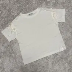 レースアップ Tシャツ 半袖 ホワイトのサムネイル
