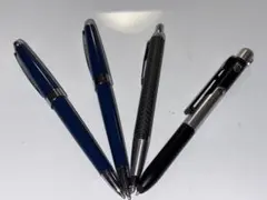 CROSS ボールペン メタリック仕上げ2本➕他2本　合計4本インク色は全て黒色