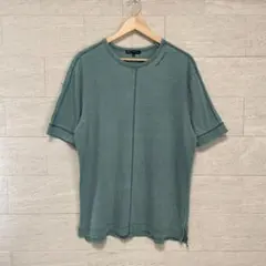BASSO homme バッソオム 刺繍ロゴ Tシャツ グリーン XXL