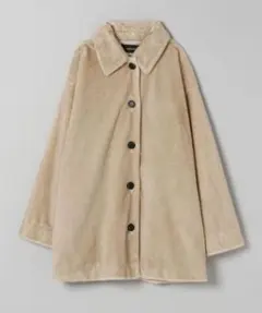 ★JEANASIS ジーナシス ファーステンカラーコート ジャケット ベージュ