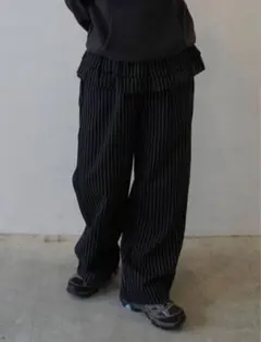 crammy somm. ストライプスカートパンツ