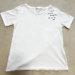 ikka 半袖 Tシャツ ホワイト ロゴプリント Mサイズ 白 トップスのサムネイル