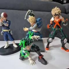 僕のヒーローアカデミア フィギュア 4体セット モノクロカラー - メルカリ