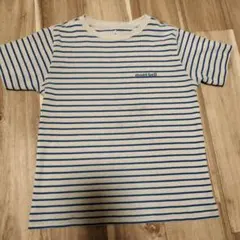 mont-bell ボーダー 半袖Tシャツ　120