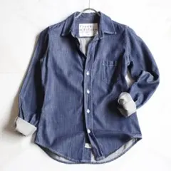 Frank＆Eileen BARRY デニムシャツ XXS 長袖 ネイビー