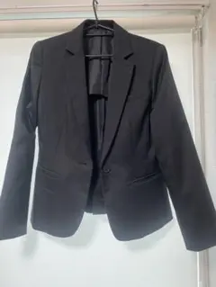 purelast ブラック シングルボタンジャケット 9AR