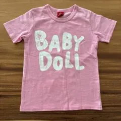 BABY DOLL ピンク　ロゴTシャツ 120cm