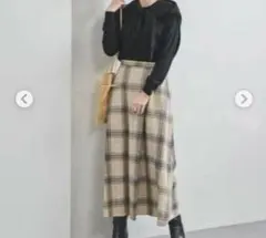ユナイテッドアローズ　ウール　ラップスカート