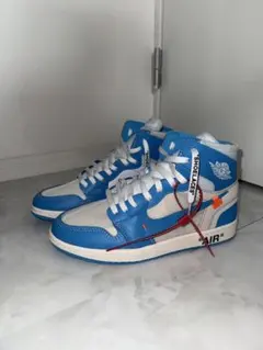 【本日限り】Nike Air Jordan 1 Off-White UNCのサムネイル