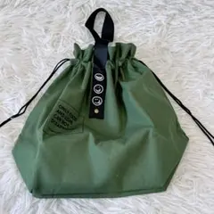 【g31】✨新品✨ランチバッグ カーキ　巾着　防水　保温　保冷のサムネイル