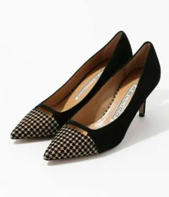 【新品未使用】PELLICO ペリーコ 千鳥格子 スエードパンプス