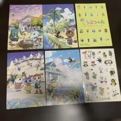 劇場版どうぶつの森　入場者特典　ポストカードとシール