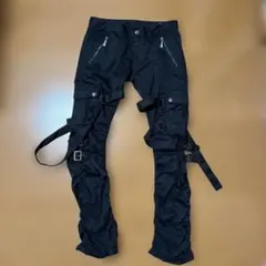 00s y2k ボンテージパンツ Punk archive ブラック　ギミック