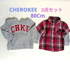 CHEROKEE パーカー＆ネルシャツ　2点セット 80Cm