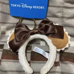 ディズニー　カチューシャキーホルダー　ミニー　キーチェーン　レア