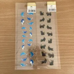 平成レトロ　イルカ　黒猫　シール　ステッカー　平成女児　当時物