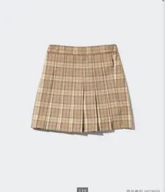 完売商品UNIQLO ユニクロ チェックプリーツミニスコート 160