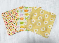 4重ガーゼハンカチ 3枚セット 入園準備