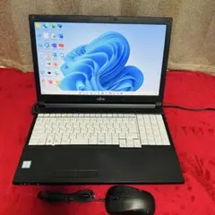 F020【美品】富士通 15.6型/i3第7世代/8GB/SSD128GB - メルカリ