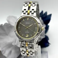 SEIKO ASTERISK クォーツ 腕時計 コンビカラー デイト 黒文字盤 - メルカリ