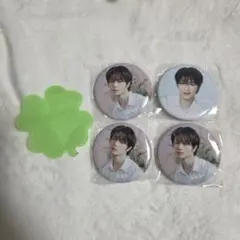 TXTカプセルトイ 缶バッジ ボムギュセット クローバー