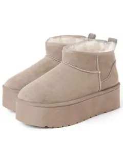 GRL 厚底ムートンブーツ23.5cm アイボリー