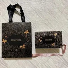 COSME DECORTE 花柄ギフト箱 ショッパー ピンクリボン
