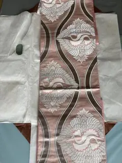 花柄 鶴刺繍 袋帯 - メルカリ