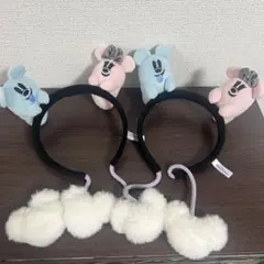 ディズニーカチューシャ Dハロ おばけミッキー ハロウィン2024 2点セット