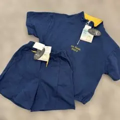 【新品】 on fleek story ネイビーショートパンツセット