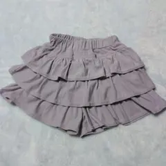 フリル付き薄紫ショートパンツ 130サイズ