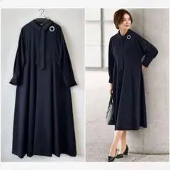 23区VERYコラボワンピース VERYコラボ】ラスタークロス タックワンピース / 23区