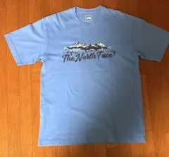 THE NORTH FACE 山岳グラフィック Tシャツ ブルー Lサイズのサムネイル