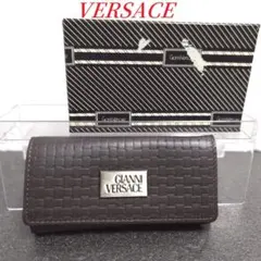 新品　ジャン二 ヴェルサーチ　4連　キーケース　ブラウン　茶色　箱付きのサムネイル