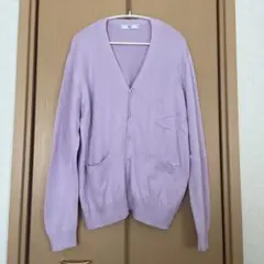 パープル　スクール　カーディガン　制服　XLサイズ
