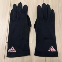 adidas 滑り止め付き手袋　ブラックのサムネイル
